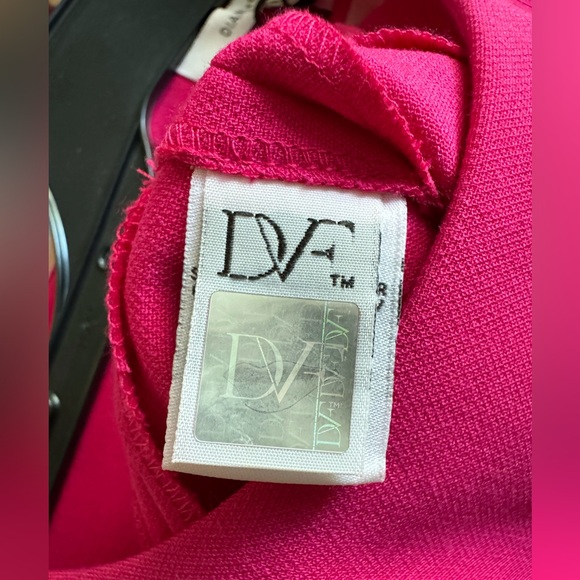 DVF Carrie Pink Sheath Dress, Size 10 - Picture 4 of 6